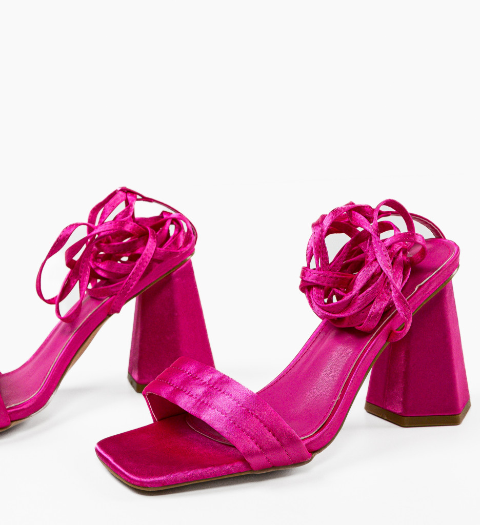 Sandale cu Toc Finnian Fuchsia | Eleganță - imagine 8