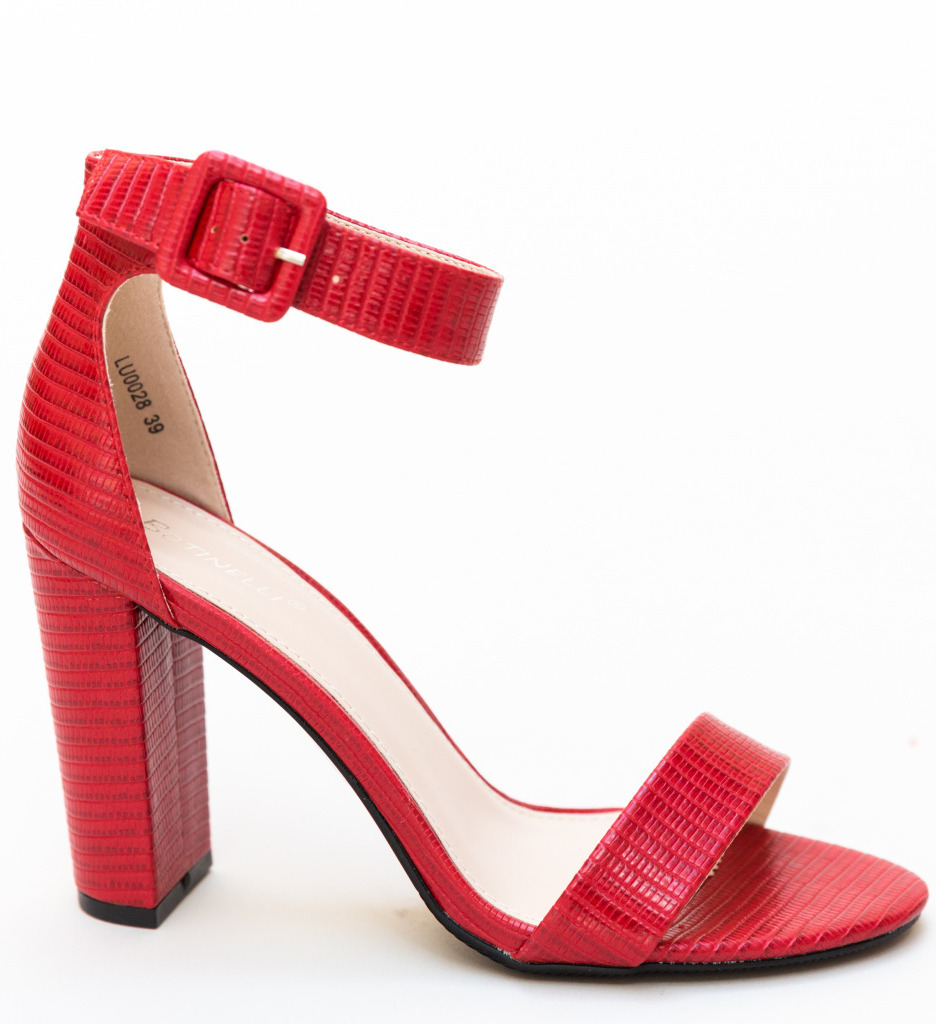 Sandale Finegan Rosii - Eleganță și Stil - imagine 5
