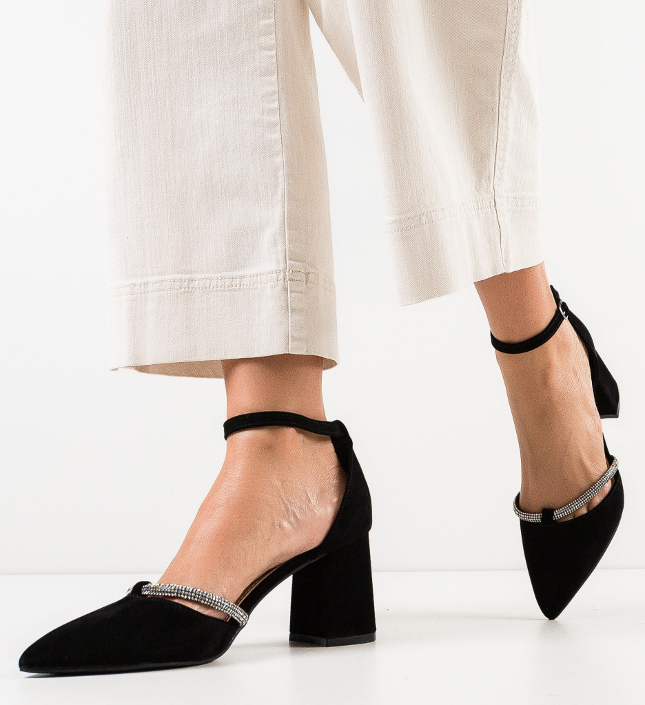 Pantofi dama Lylama Negri eleganți - imagine 3
