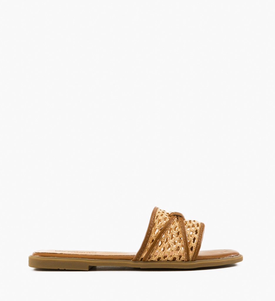 Papuci Dama Madiha Camel - Confort si Stil - imagine 8
