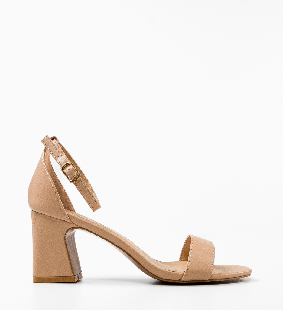 Sandale cu toc Imma Bej | Eleganță și Stil - imagine 4