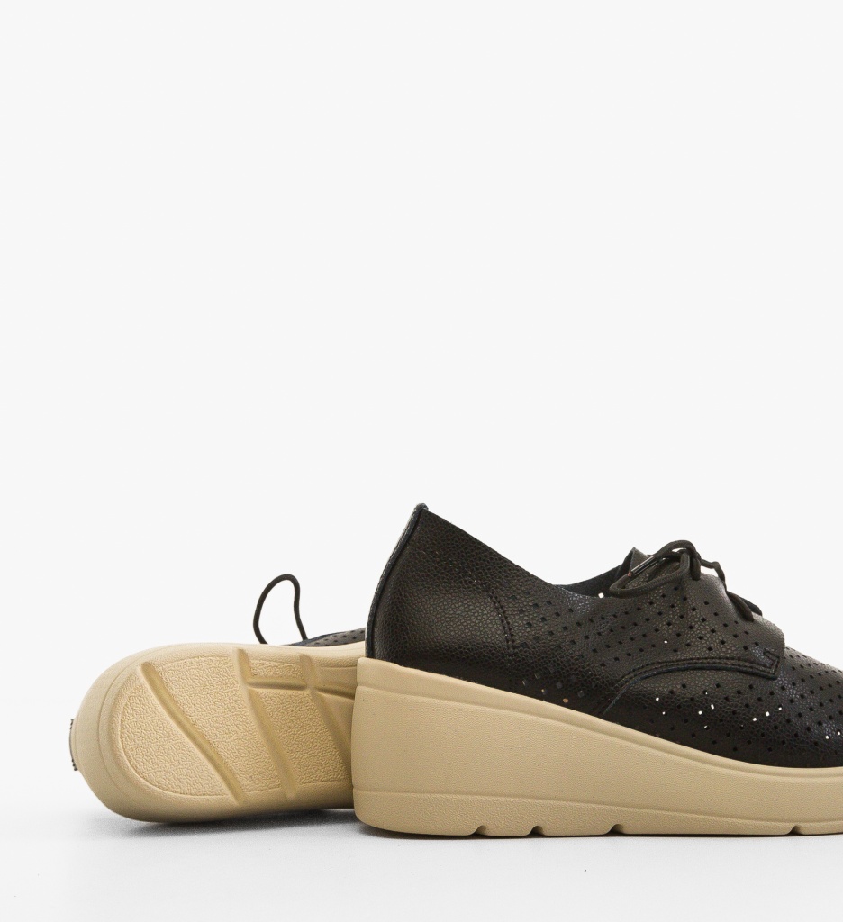 Platforme Dama Mersonk Negre | Confort & Stil - imagine 4