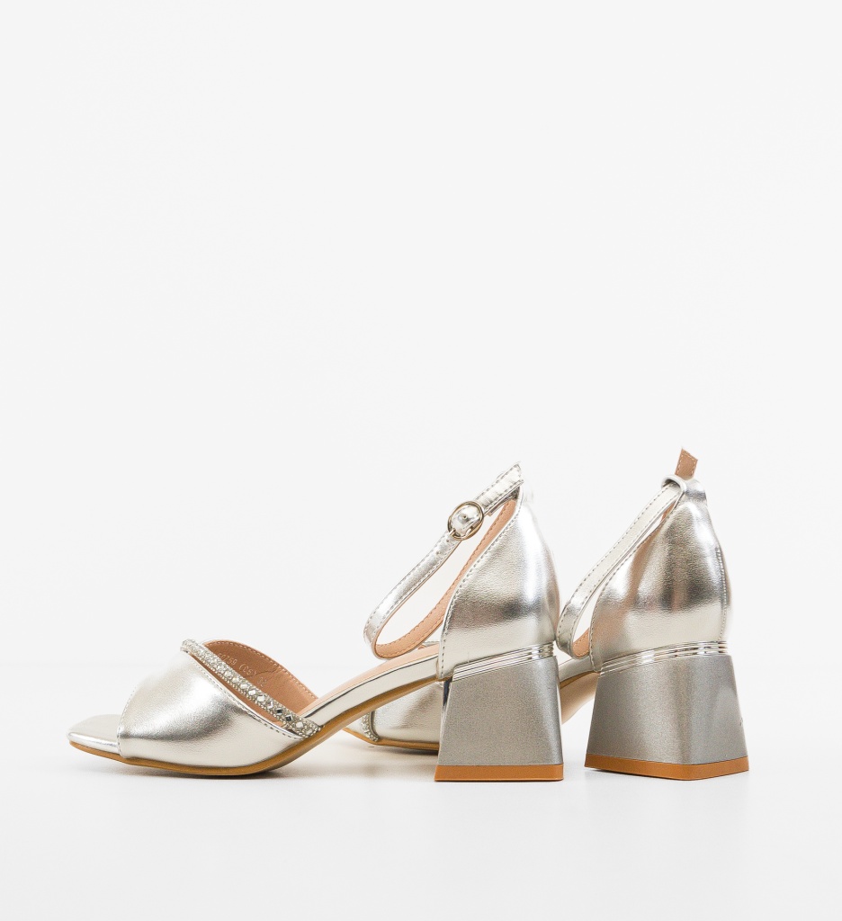 Sandale Dama Susanne Argintii - Eleganță și Stil - imagine 5