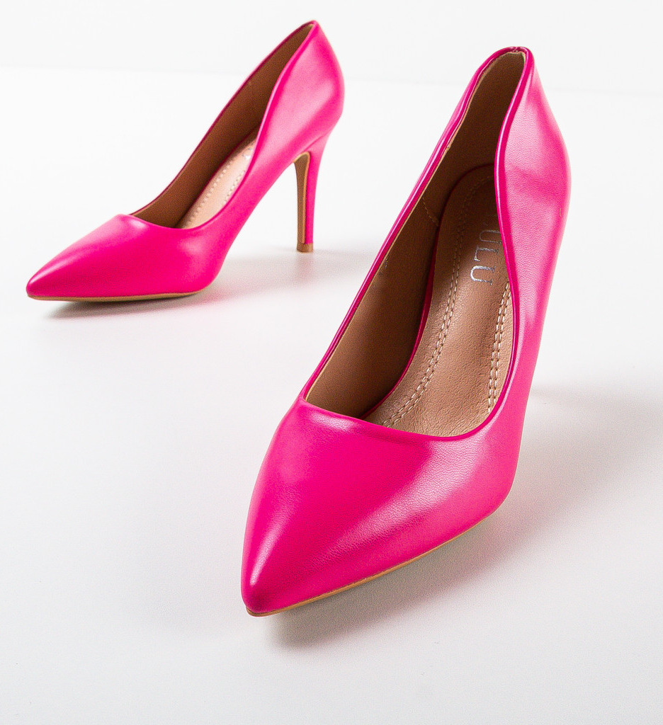 Pantofi Dama Fuchsia cu Toc - Stil și Eleganță - imagine 6
