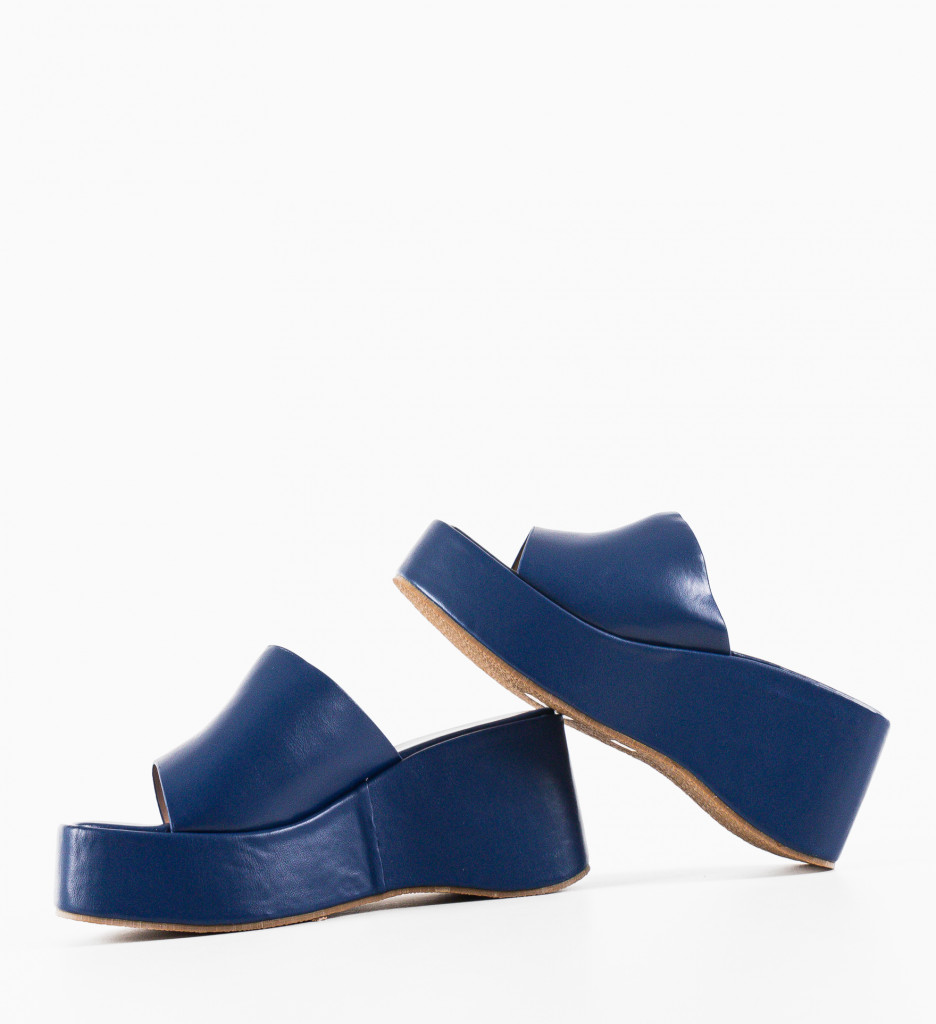 Papuci Dama Haras Albastri - Confort și Eleganță - imagine 8