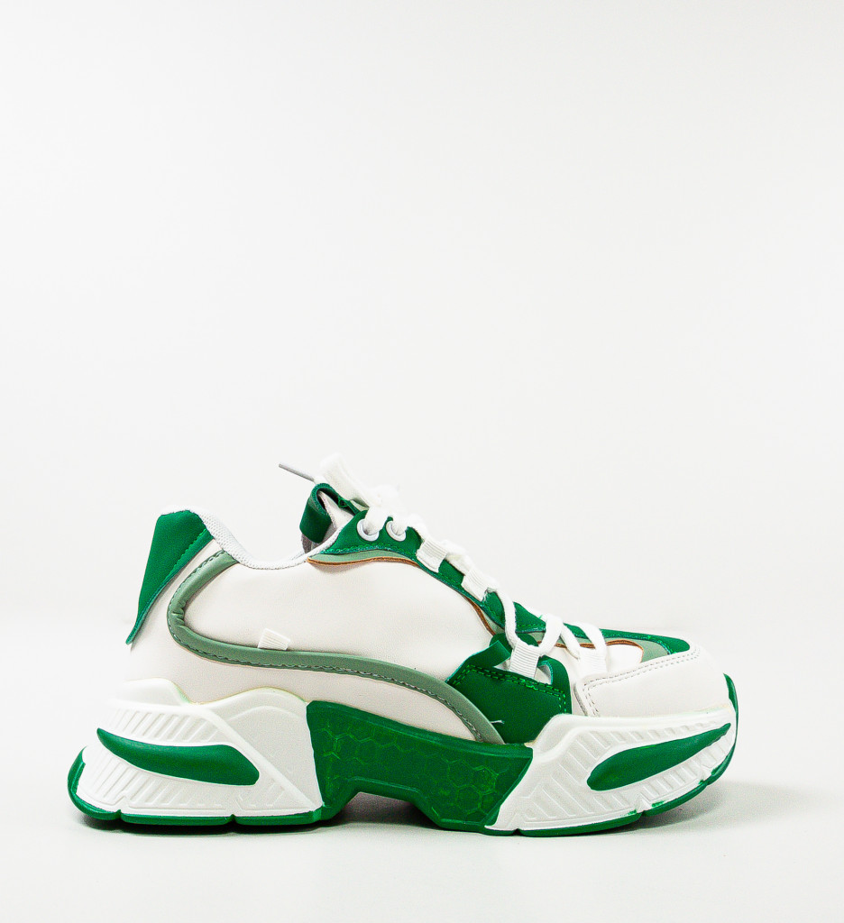 Sneakers Dama Verzi Confort Sport - Silvestra - imagine 4