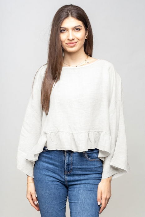 Bluza In Volane Oversize Shopika | Eleganță Naturală