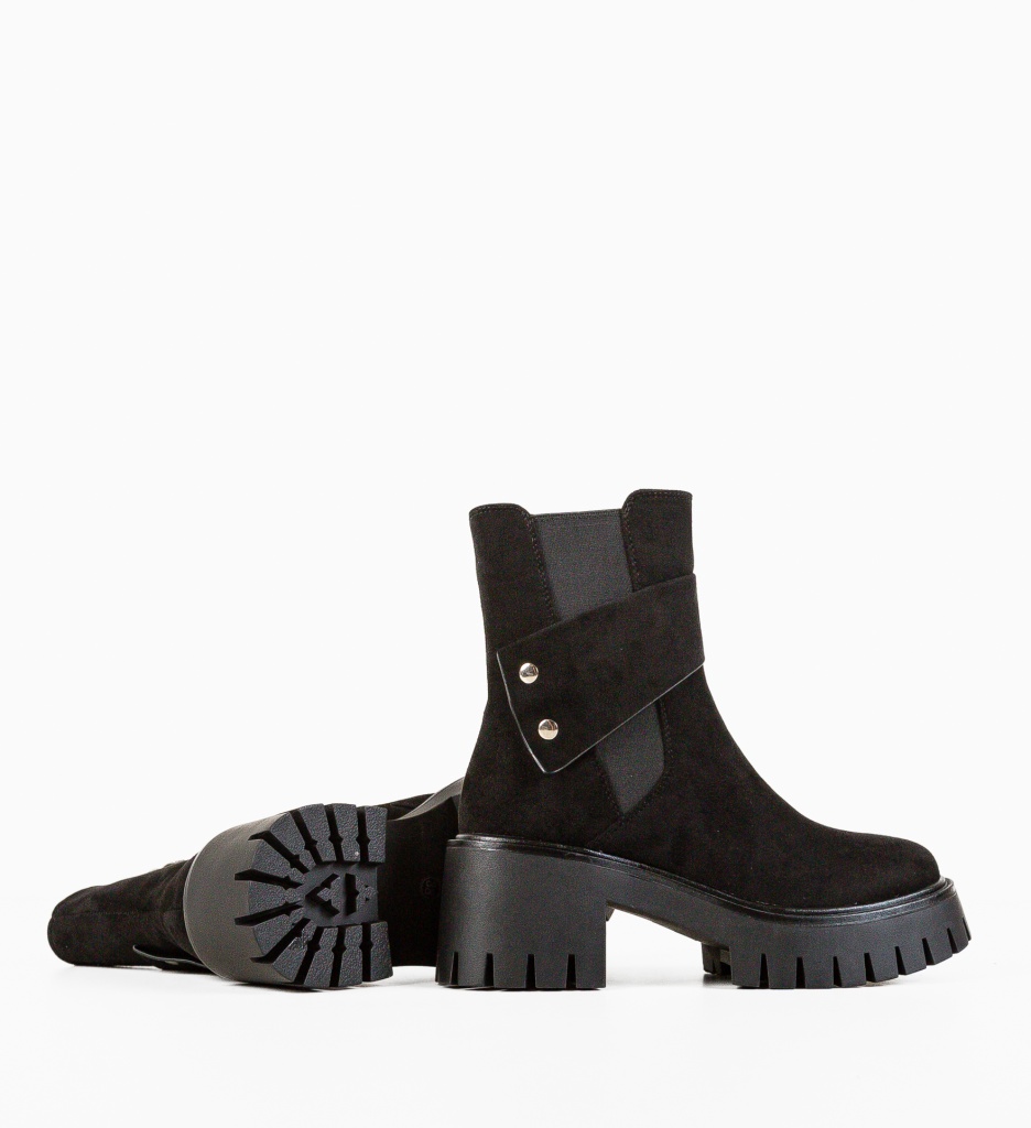 Ghete Dama Argent Negre | Stil și Confort - imagine 5
