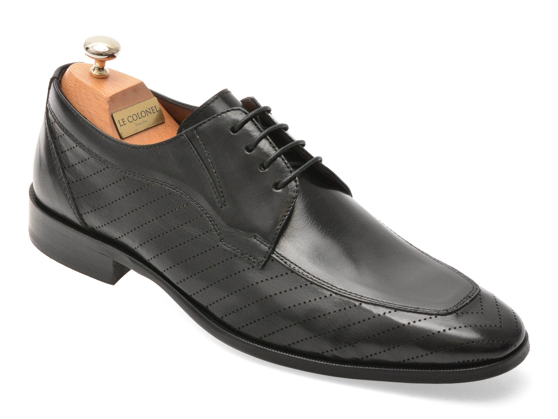 Pantofi Eleganti Le Colonel Negru Piele Naturala