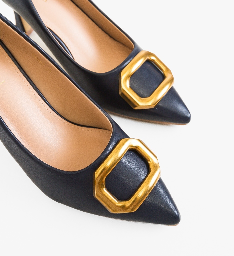 Pantofi Stiletto Dama Lynda Bleumarin - Eleganță - imagine 8
