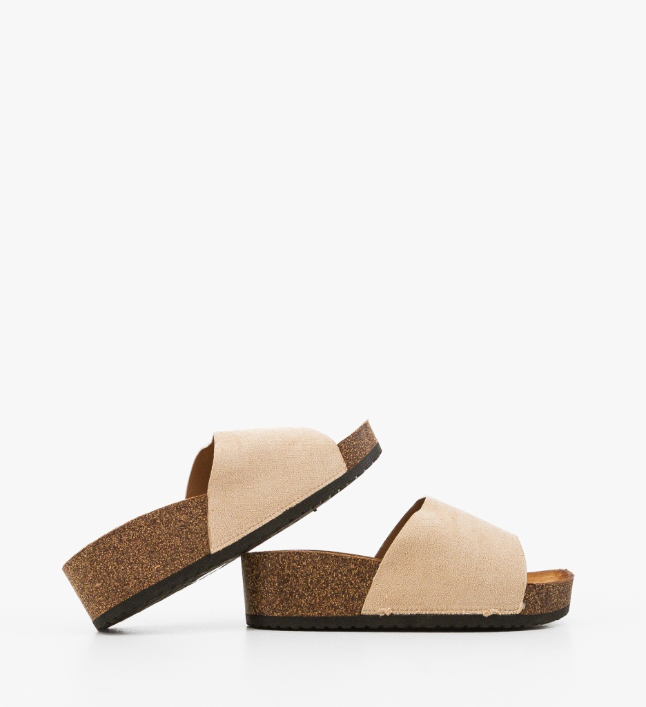 Sandale Tapan Dama Bej - Stil Casual Confortabil - imagine 4