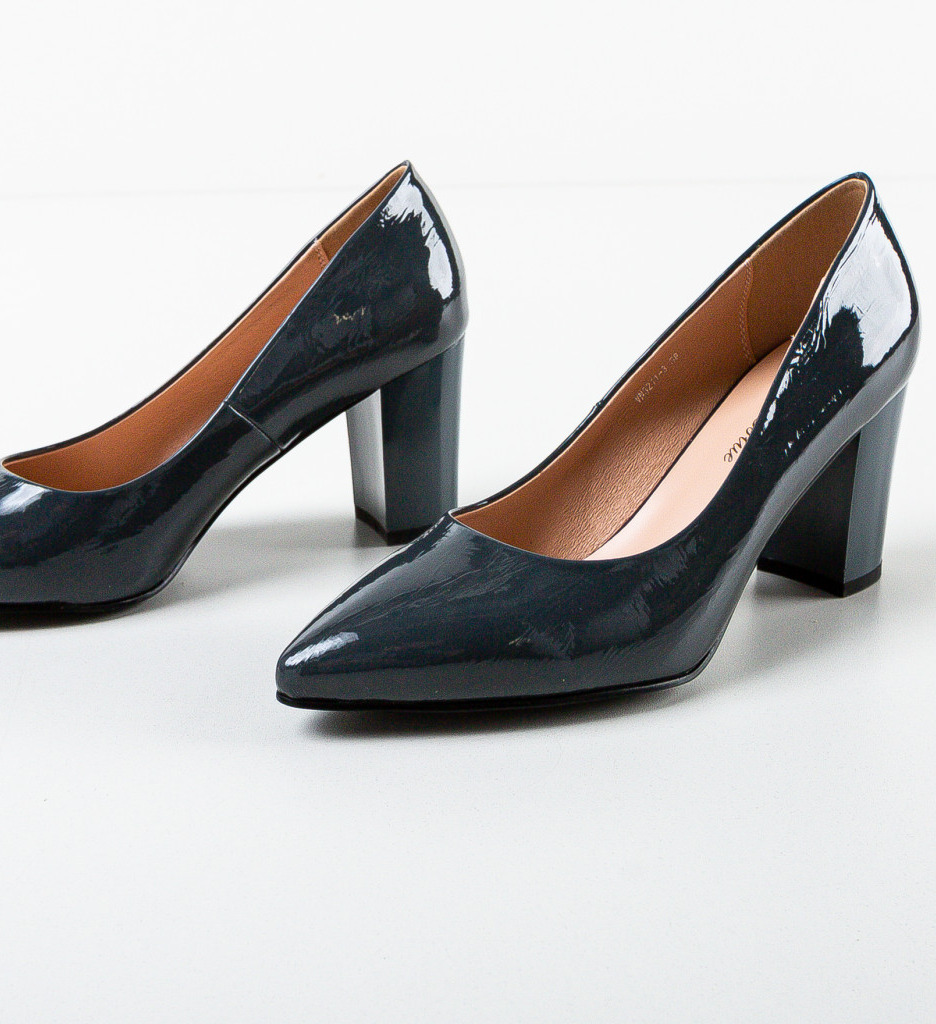 Pantofi Dama Stevenson Gri Eleganți - imagine 6