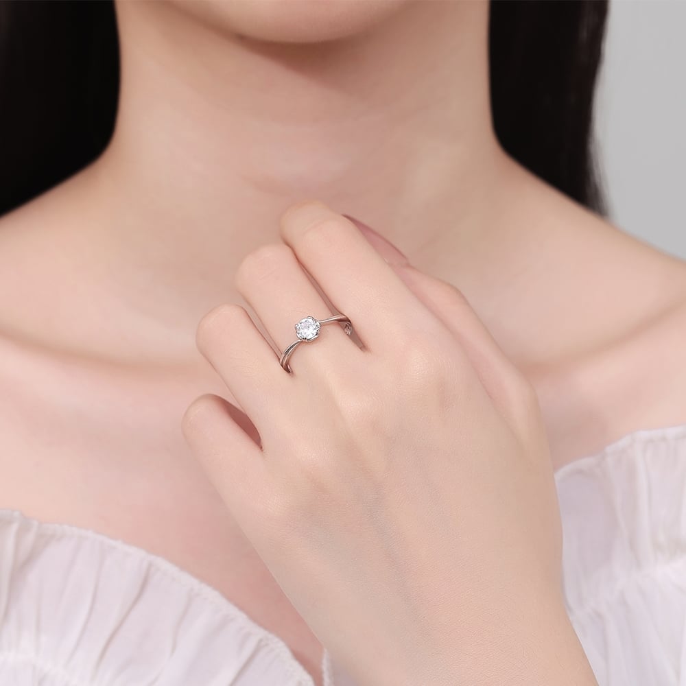 Inel Argint Delis JW1392 cu Piatra Eleganta - imagine 2