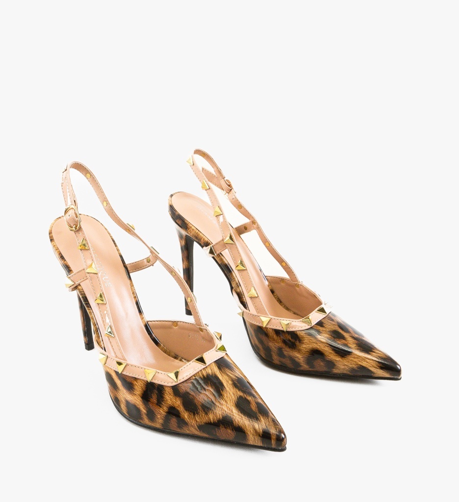 Pantofi Stiletto Tynno Print - Eleganță și Stil - imagine 4