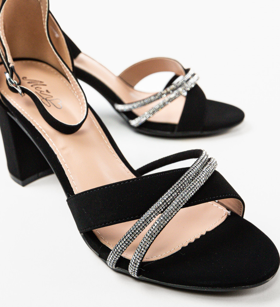 Sandale Dama Skye Negre Elegante