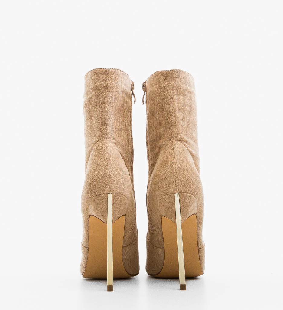 Botine Dama Beinar Bej | Eleganță și Confort - imagine 3