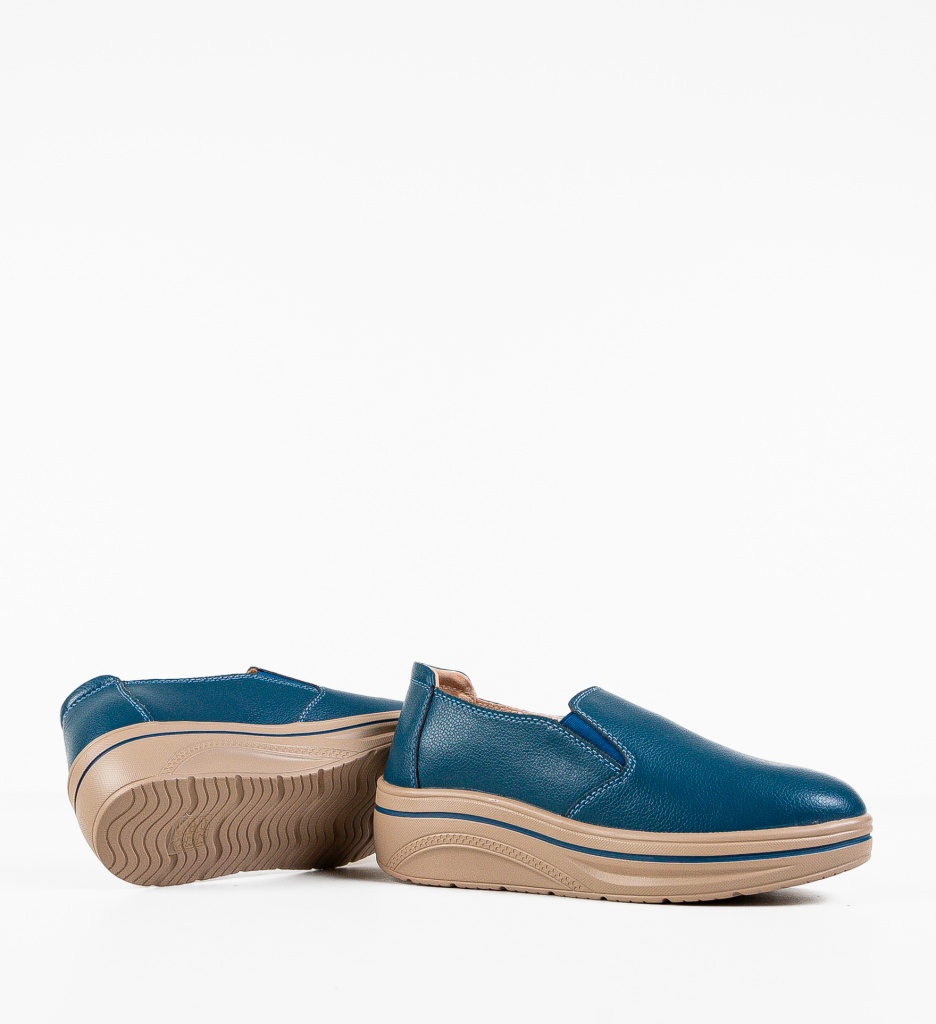 Pantofi Casual Alpino Albastri - Confort Stil - imagine 7