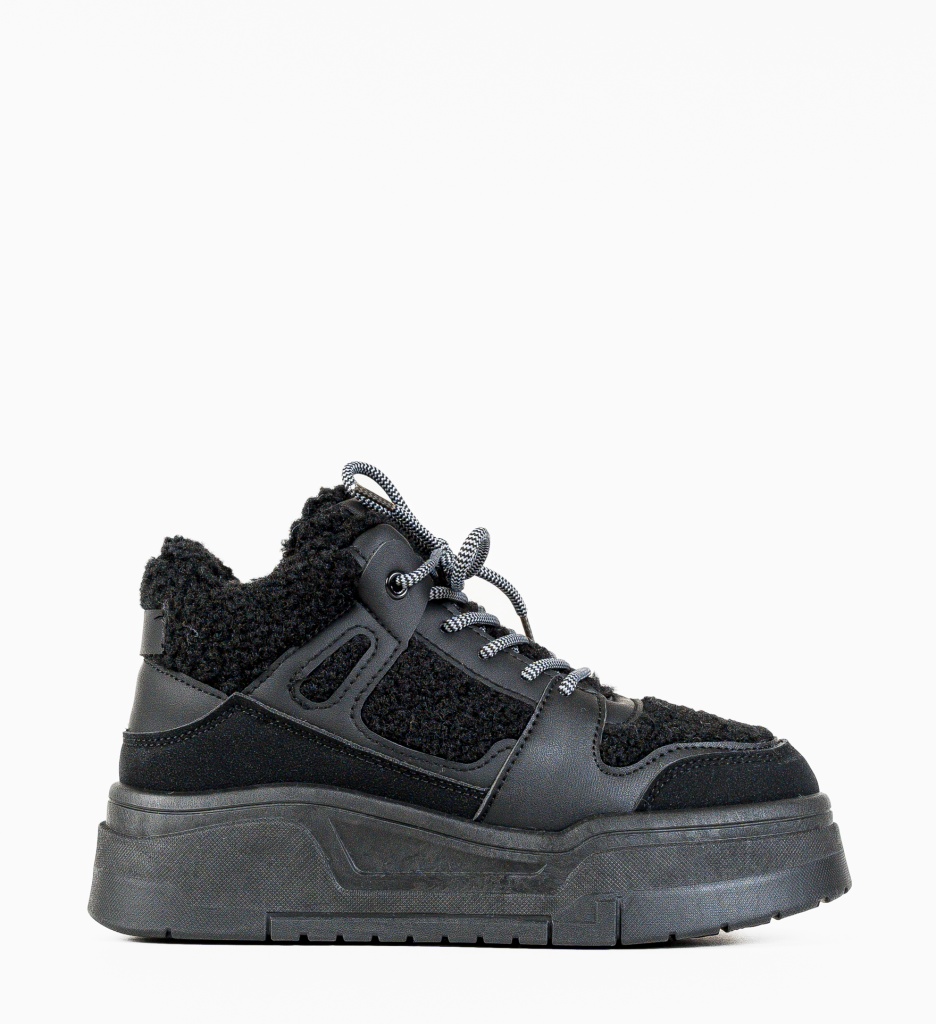 Sneakersi Dama Pupujen Negre - Confort și Stil - imagine 4