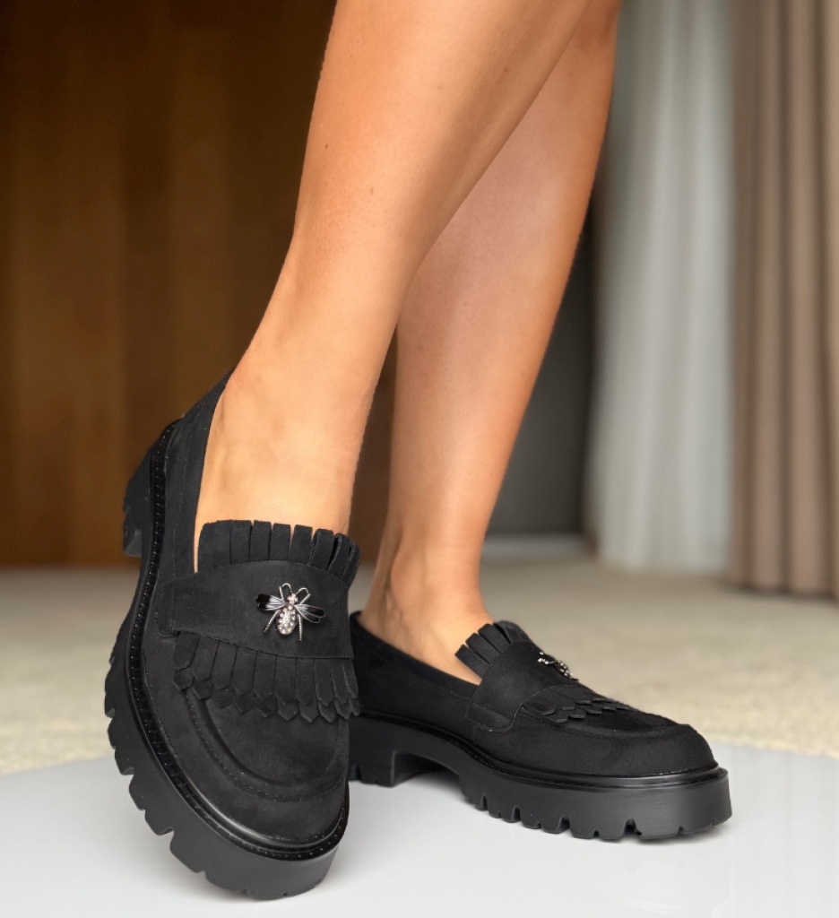 Pantofi Casual Trevy Negri 3 – Confort și Stil