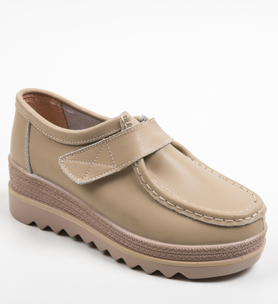 Pantofi Casual Straif Bej - Confort și Stil - imagine 8