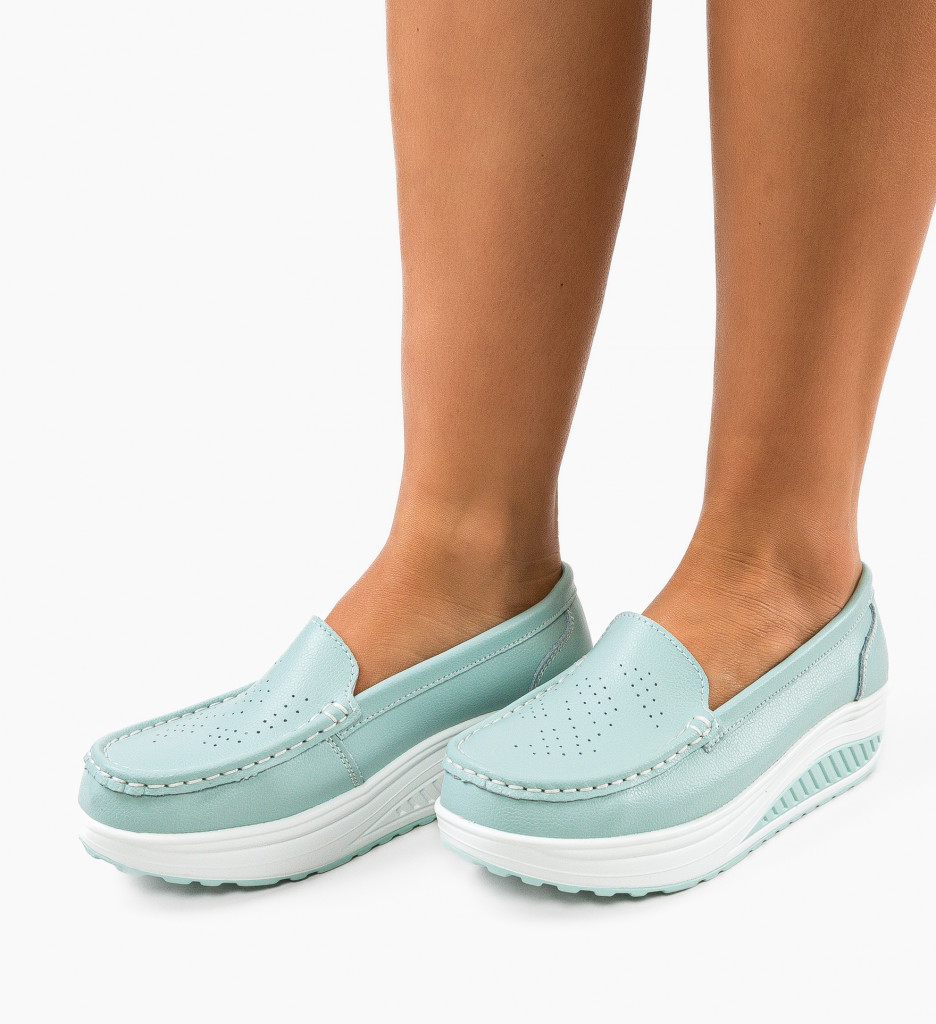 Pantofi Casual Turcoaz - Confort și Stil - imagine 3