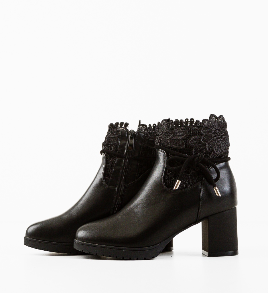 Botine Nelnel Negre - Eleganță și Confort - imagine 6