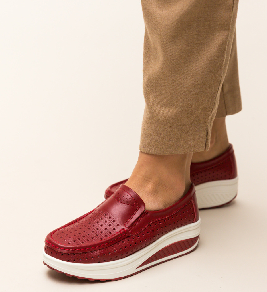 Pantofi Casual Bicaz Rosii - Confort și Stil - imagine 2