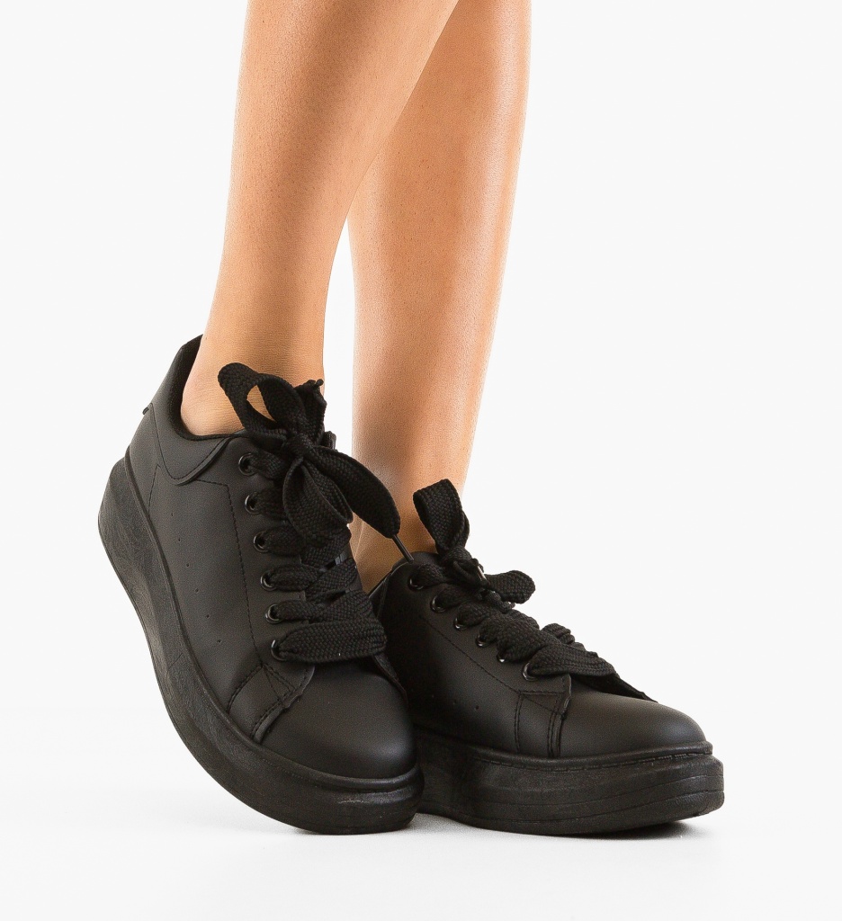 Chris Sneakers Negri - Stil și Confort Zilnic - imagine 1