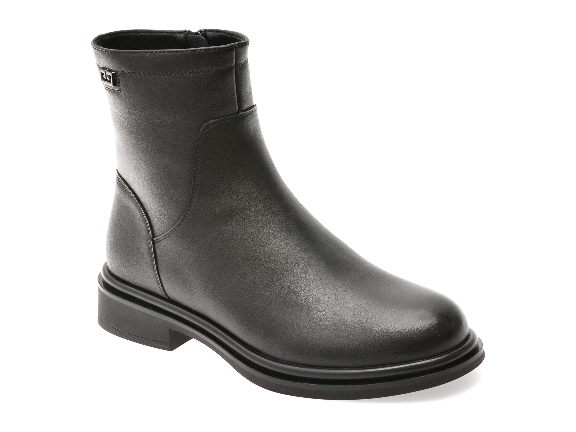 Ghete EPICA Piele Naturală Negre