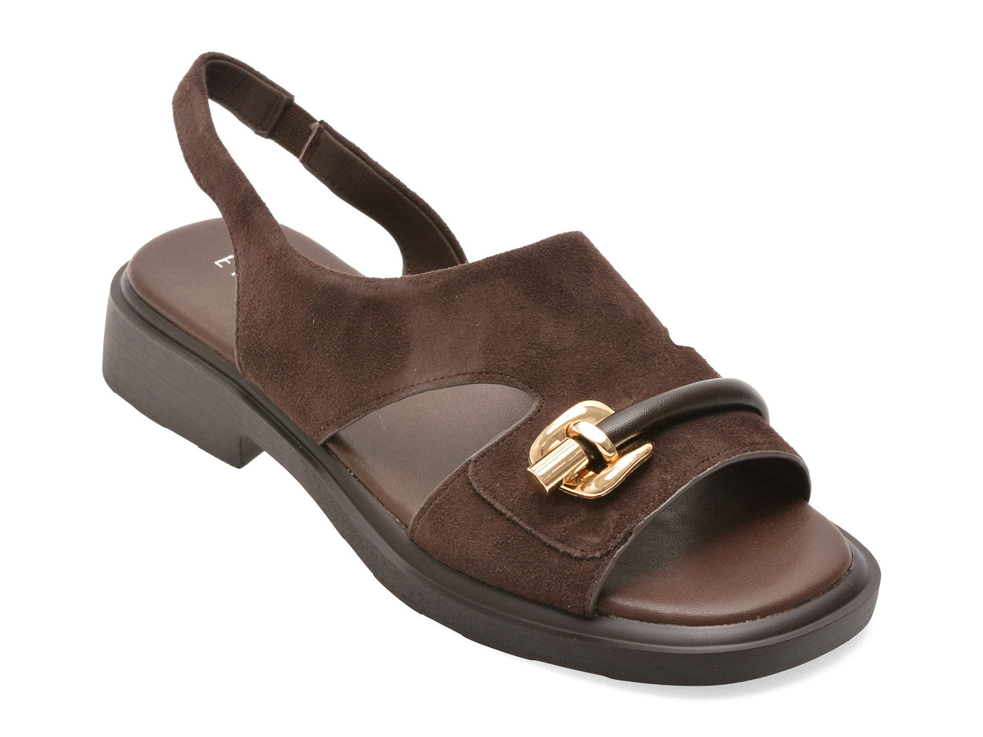 Sandale EPICA Maro Piele Întoarsă | Confort Stil
