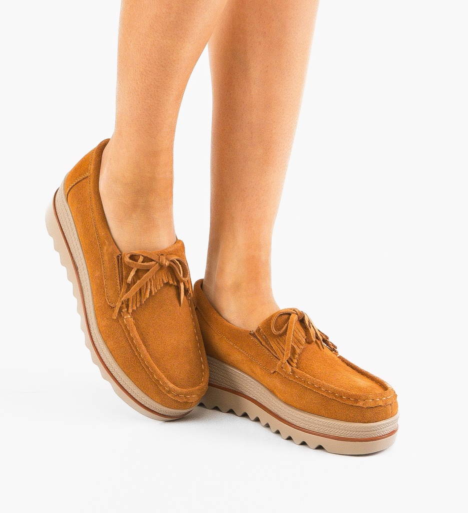 Pantofi Casual Hipok Camel - Confort și Stil