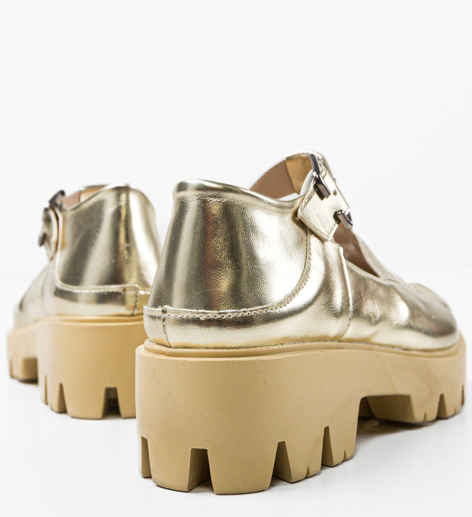 Pantofi Casual Aurii | Stil Unic Asigurat - imagine 8