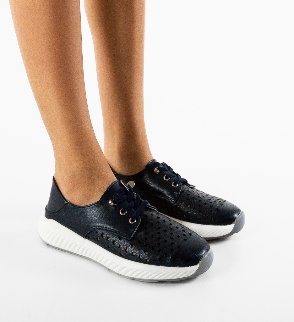 Pantofi Casual Radian Bleumarin - Confort și Stil - imagine 2