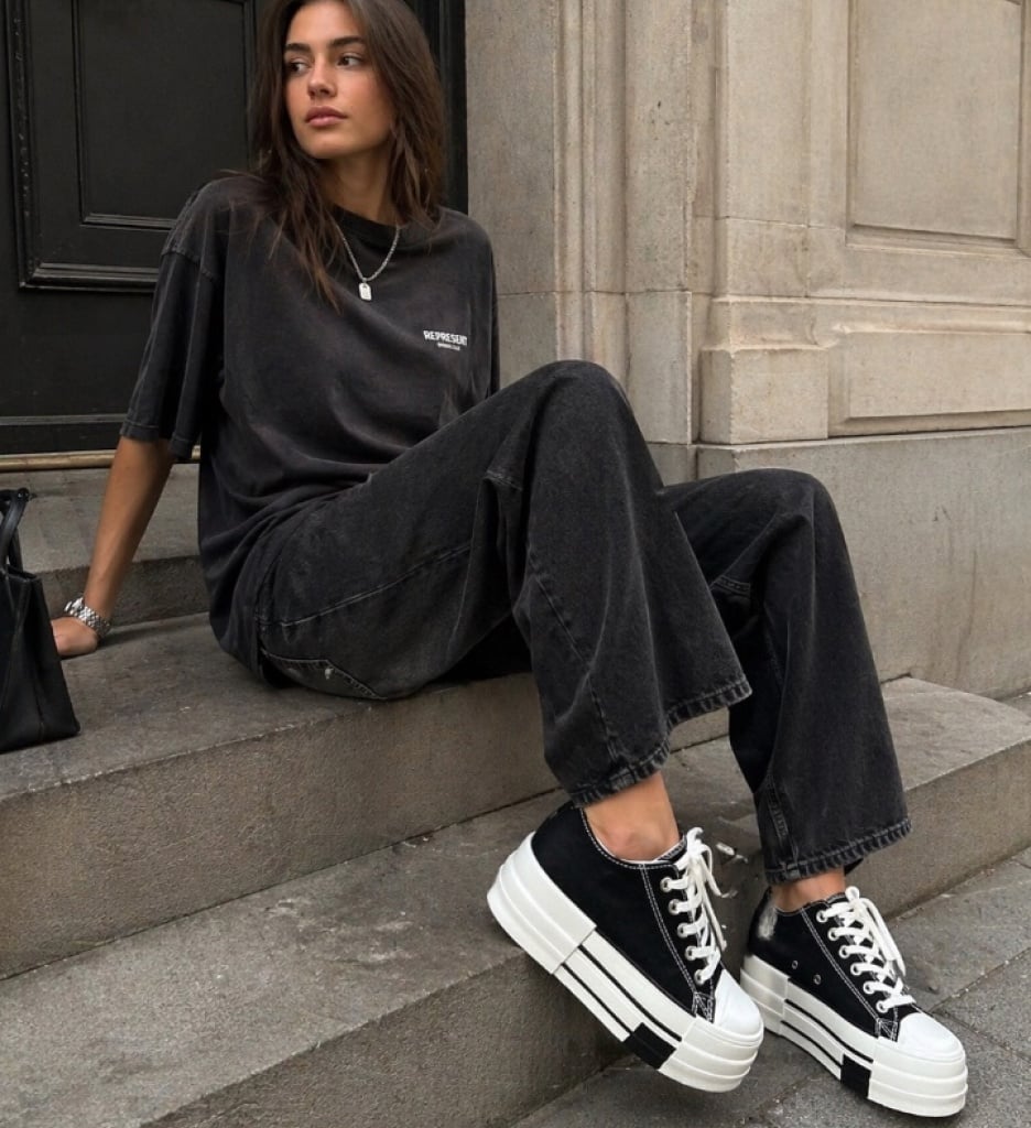 Sneakers Dama Heyh Negri - Confort și Stil Sport