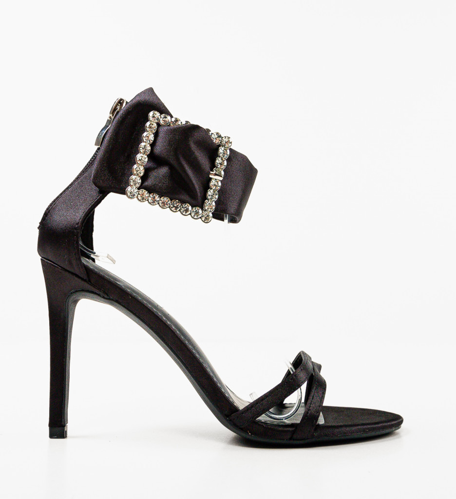 Sandale cu Toc Kenojua Negre | Eleganță Maximă - imagine 4