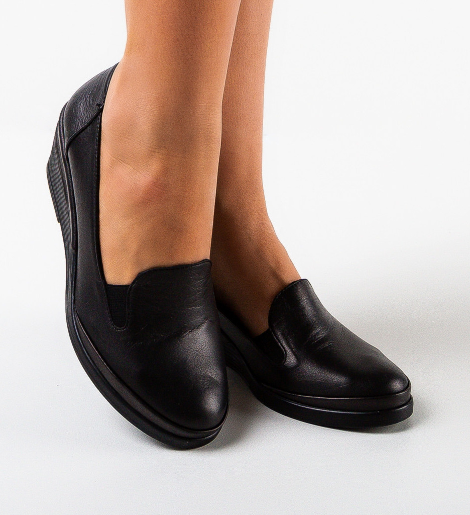 Platforme Dama Akadia Negre | Stil si Confort - imagine 3