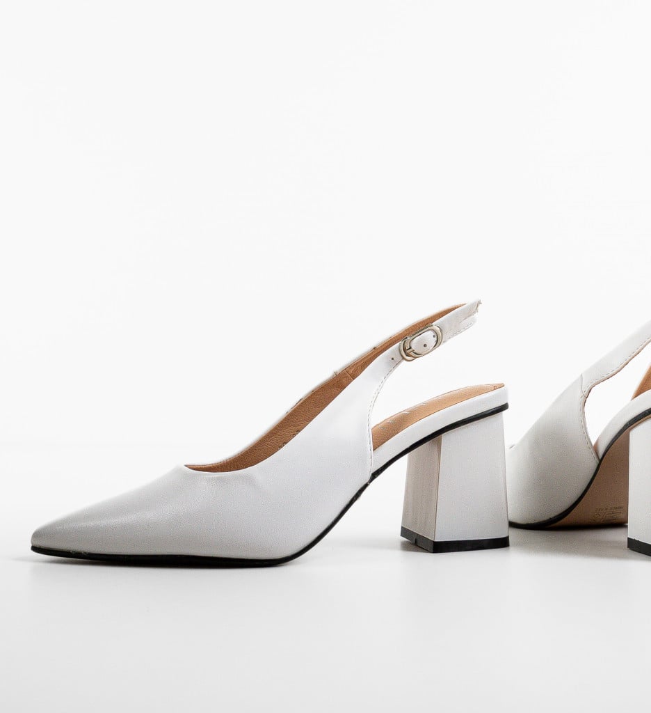 Pantofi dama Gracie Albi - Eleganță și Stil - imagine 8