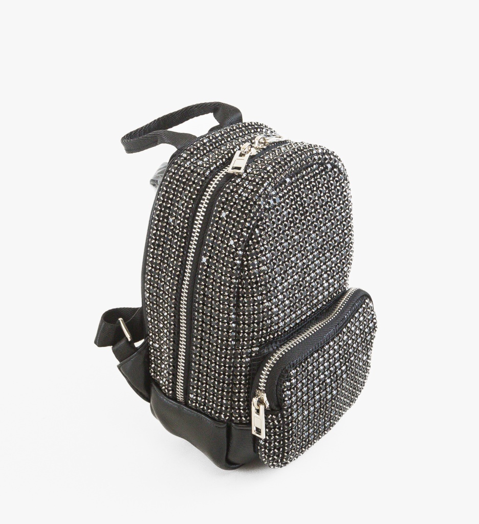 Rucsac Dama Shynny Negru | Stil Urban Elegant - imagine 4
