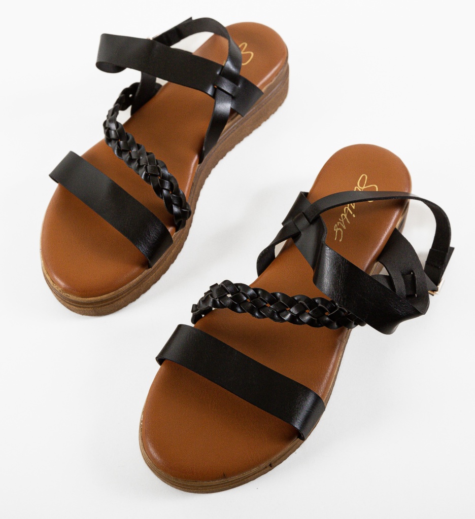 Sandale Dama Neonilla Negre - Eleganță și Confort - imagine 8