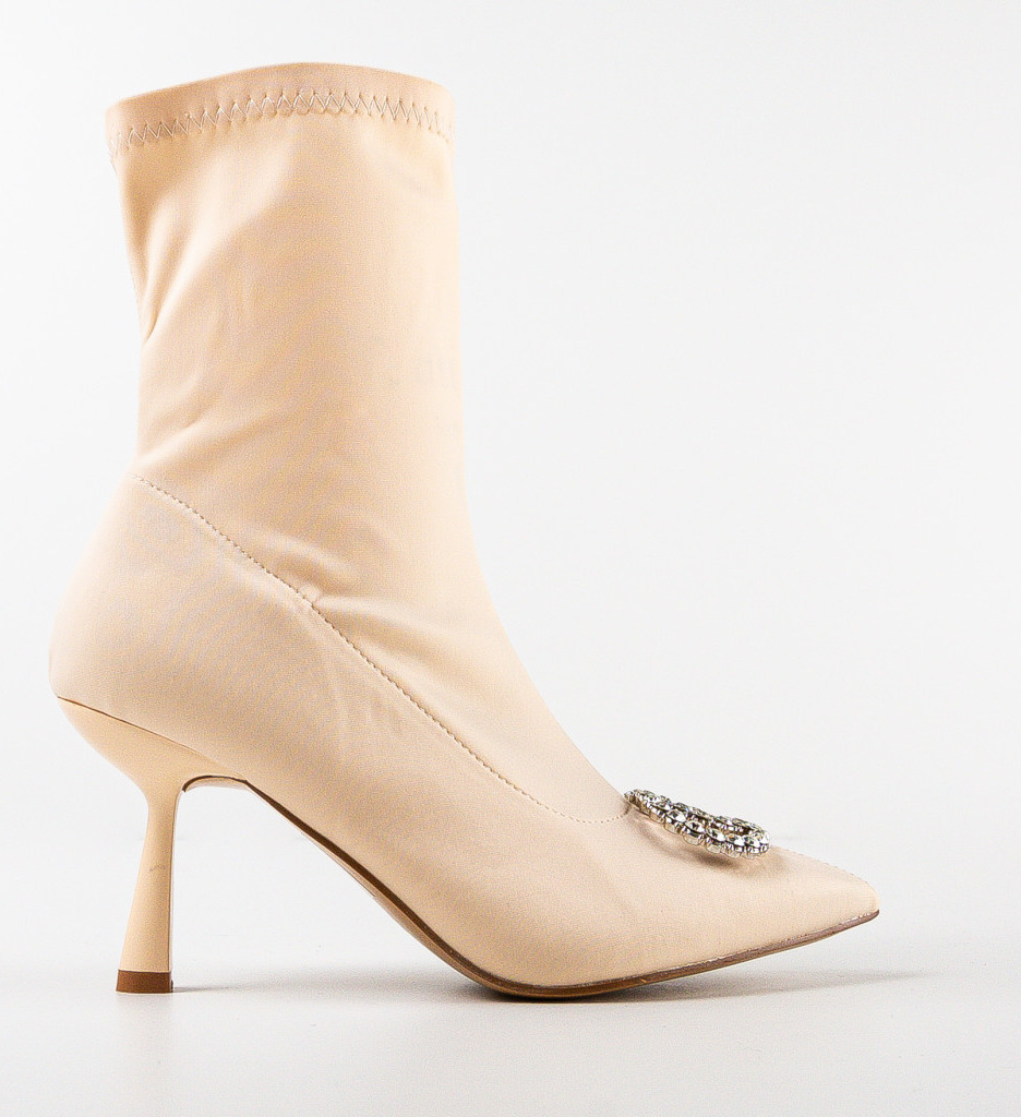 Botine Dama Smith Bej | Eleganță și Stil - imagine 2