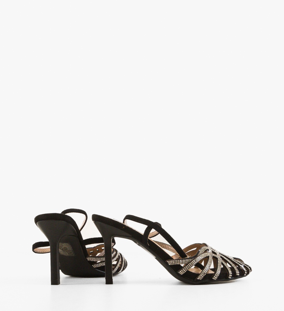 Sandale Toc Warn Negre | Eleganță și Stil - imagine 3