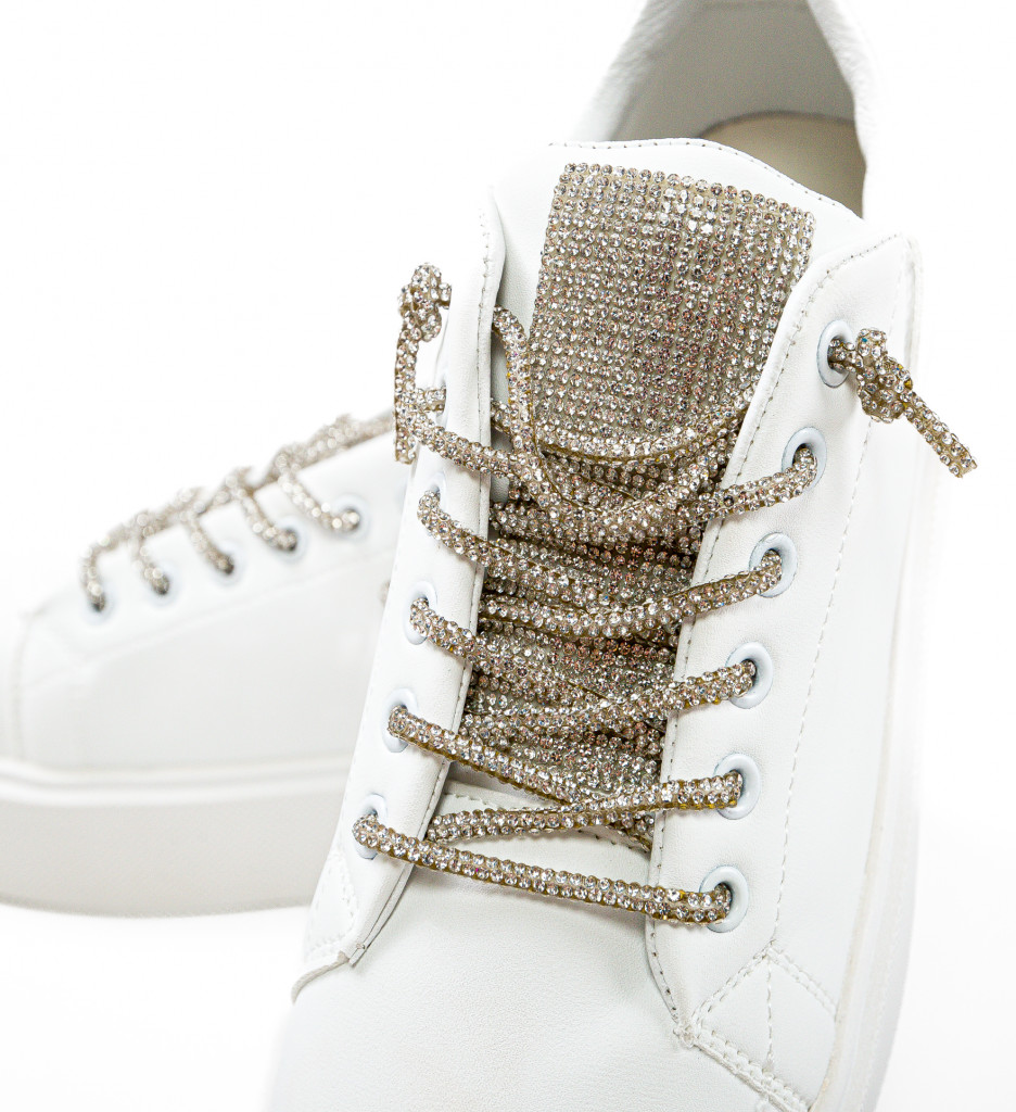 Sneakers Dama Laro Albi | Confort și Stil - imagine 8