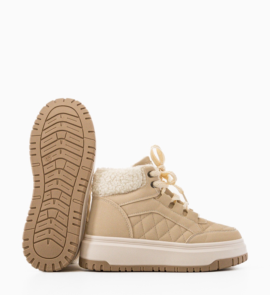 Sneakers Dama Yry Bej - Confort și Stil - imagine 7