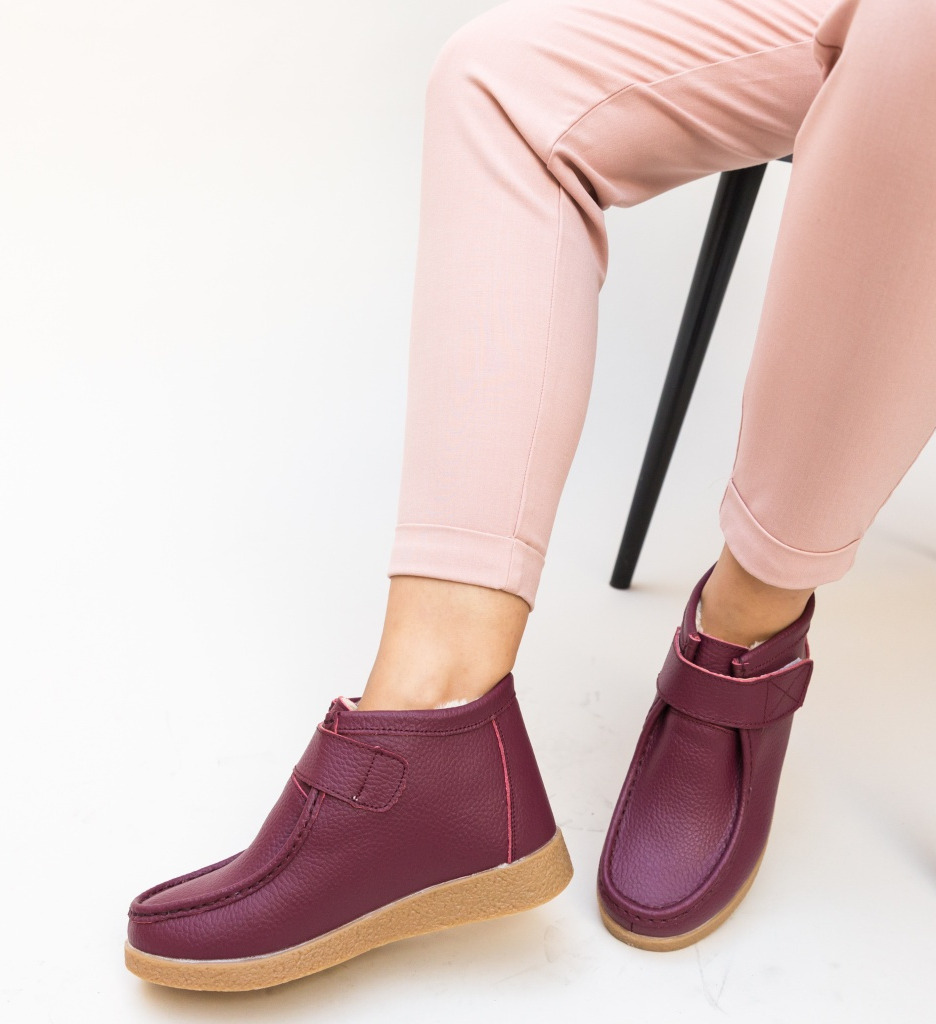 Pantofi Casual Debir Grena - Confort și Stil - imagine 4