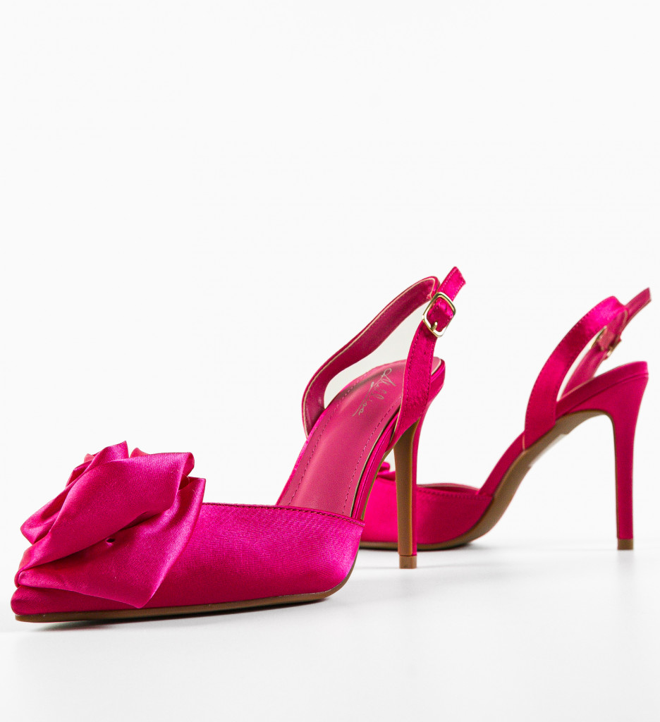 Pantofi Bronte Fuchsia cu Toc Eleganți - imagine 8