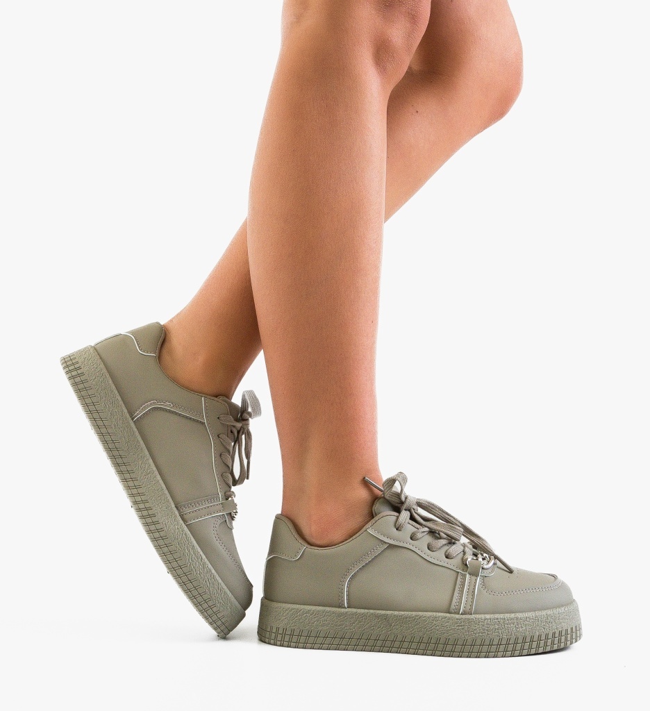 Sneakers Dama Myrga Gri - Confort Sport - imagine 3