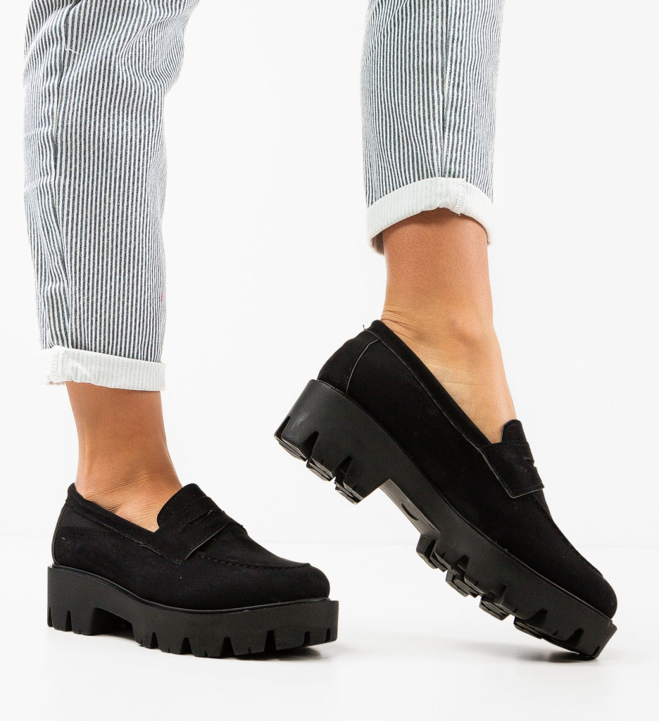 Pantofi Casual Dama Gyna Negri - Confort si Stil