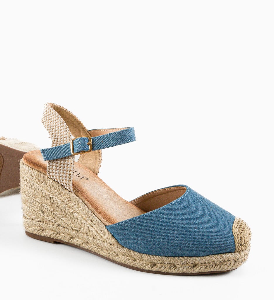 Sandale Platforme Dama Albastre Moana - Stil & Confort - imagine 13