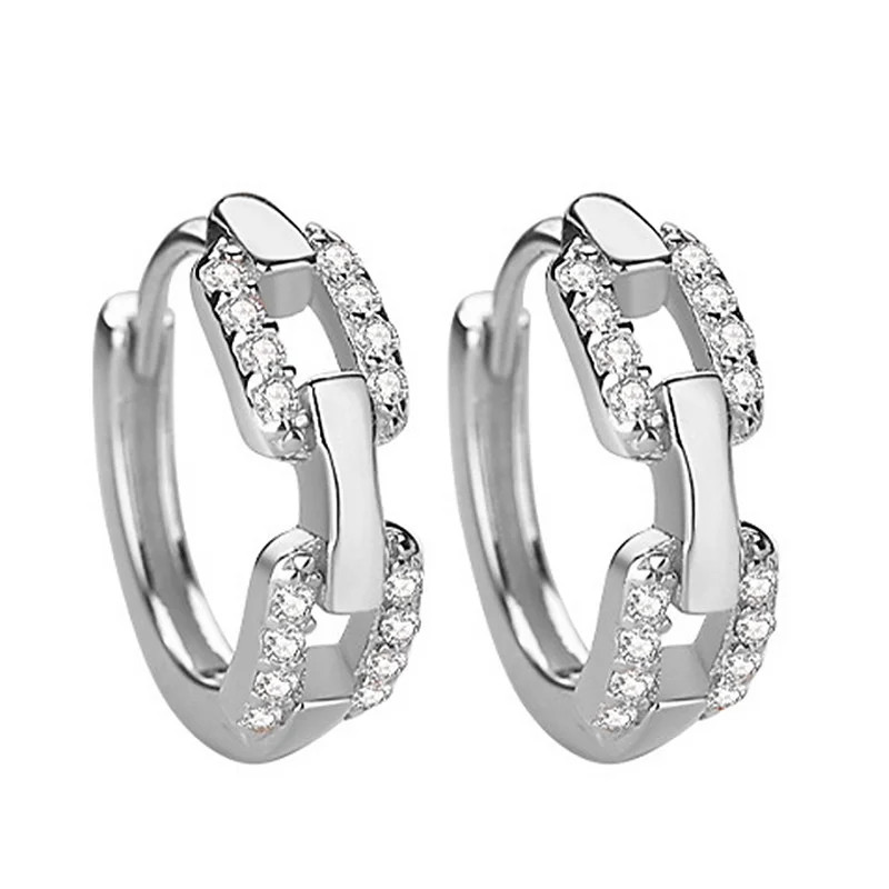 Cercei rotunzi argint 925 cu zirconiu, Amanda JW1031