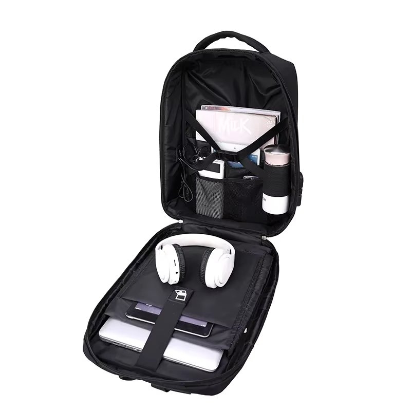 Rucsac Picadili Lorcan Port USB Rosu Impermeabil - imagine 6